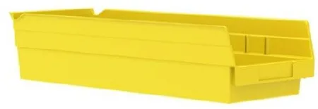 Akro-Mils - 30138YELLO - Shelf Bin Yellow Industrial Grade Polymers 4 X 6-5/8 X 17-7/8 Inch