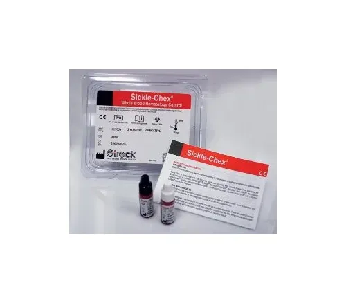 Streck Laboratories - Sickle-Chex - 217653 - Sickle Cell Screening Test  Hemoglobin Electrophoresis Control Sickle-Chex Whole Blood HGB S Positive Level / Negative Level 2 X 2.5 mL