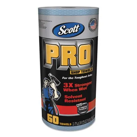 Scott - KCC-32992 - Pro Shop Towels, Heavy Duty, 1-ply, 10.4 X 11, Blue, 12 Rolls/carton