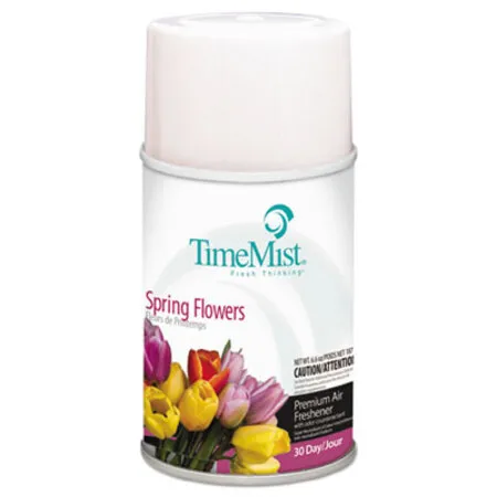 TimeMist - TMS-1042712EA - Premium Metered Air Freshener Refill, Spring Flowers, 6.6 Oz Aerosol Spray