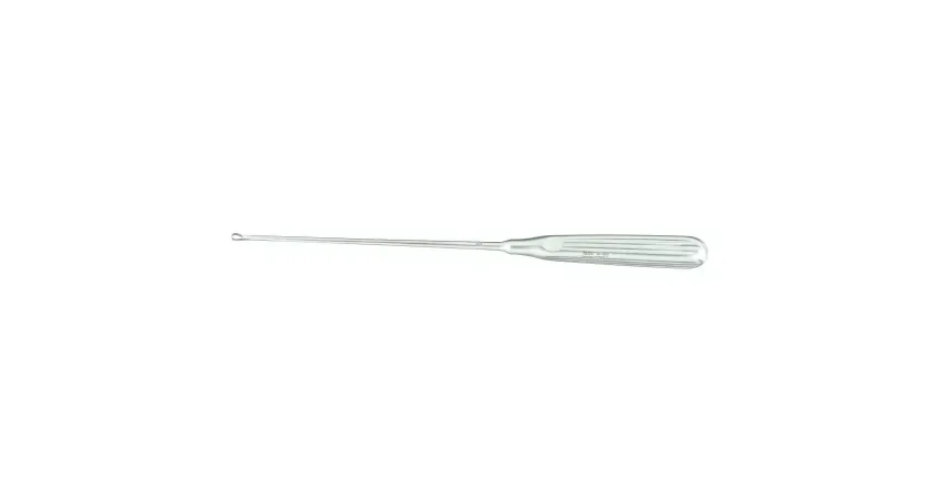 Integra Lifesciences - Miltex - 30-1205-6 - Uterine Curette Miltex Sims 11 Inch Length Hollow Handle With Grooves Size 6 Tip Sharp Loop Tip