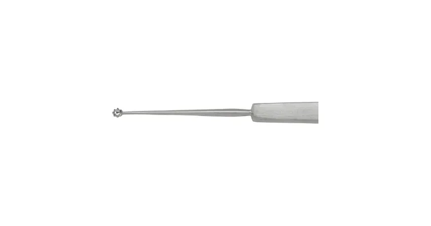 Integra Lifesciences - Miltex - 18-524 - Chalazion Curette Miltex Skeele 5 Inch Length Solid Flat Handle 2.5 Mm Tip Round Cup Tip With Serrated Edge