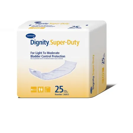 Hartmann-Conco - 26955 - Dignity Super Natural Self Adhesive Pads 4" x 12", Super absorbent, Barrier free