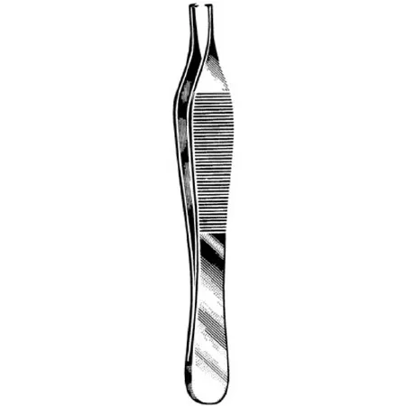Sklar - Surgi-OR - 95-776 - Tissue Forceps Surgi-or Adson 4-3/4 Inch Length Mid Grade Stainless Steel Nonsterile Nonlocking Thumb Handle Straight Delicate, Smooth Tips With 1 X 2 Teeth