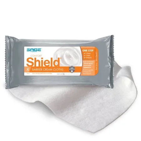 Sage - Comfort Shield - 7905 - Products  Incontinence Care Wipe  Soft Pack Dimethicone Unscented 8 Count