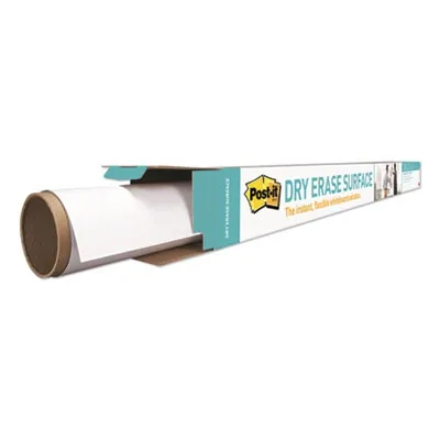 3M Comm - MMMDEF6X4 - Dry Erase Surface With Adhesive Backing, 72" X 48", White