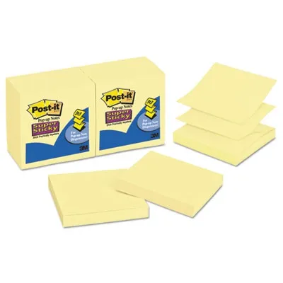 3M Comm - MMMR33012SSCY - Pop-Up 3 X 3 Note Refill, Canary Yellow, 90 Notes/Pad, 12 Pads/Pack
