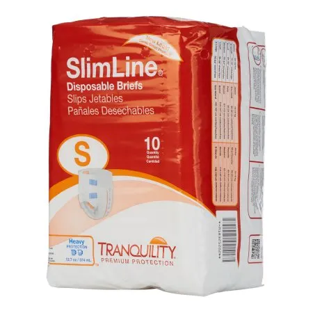 PBE - Principle Business Enterprises - Tranquility Slimline - 2120 - Principle Business Enterprises  Unisex Adult Incontinence Brief  Small Disposable Heavy Absorbency