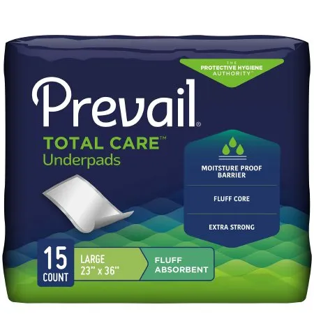 First Quality - Prevail - UP-150 - Disposable Underpad Prevail 23 X 36 Inch Fluff Light Absorbency