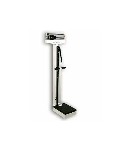 Detecto Scale - 449 - Column Scale With Height Rod Detecto Balance Beam Display 400 Lbs. Capacity White Analog