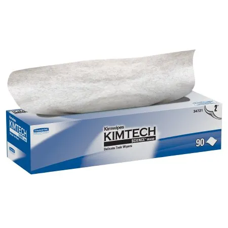 Kimberly Clark - Kimtech Science Kimwipes - From: 34155 To: 34721 -  Delicate Task Wipe  Light Duty White NonSterile 2 Ply Tissue 14 7/10 X 16 3/5 Inch Disposable