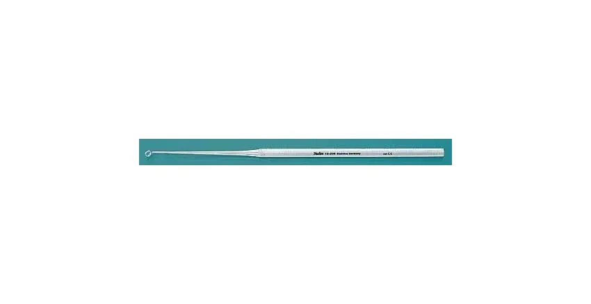Integra Lifesciences - MeisterHand - MH19-294 - Ear Curette Meisterhand Buck 6-1/2 Inch Length Single-ended Handle Size 1 Tip Angled Round Fenestrated Tip