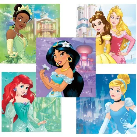 Medibadge - Disney - 2138P - Disney 90 per Pack Princesses Castles Sticker 2-1/2 Inch