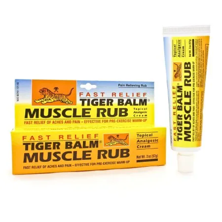 Prince of Peace Enterprises - Tiger Balm Active Muscle Rub - 03927844020 - Topical Pain Relief Tiger Balm Active Muscle Rub 15% - 5% - 3% Strength Camphor / Menthol / Methyl Salicylate Ointment 2 oz.