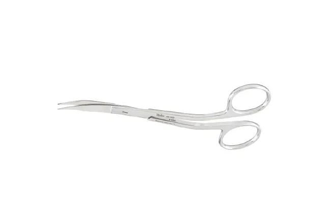 Integra Lifesciences - Miltex - 5D-322 - Dental Scissors Miltex Goldman-fox 5 Inch Length Surgical Grade Stainless Steel Nonsterile Finger Ring Handle Curved Angled Blade