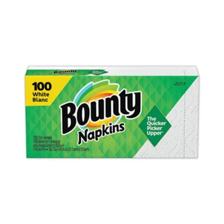 Bounty - PGC-34884PK - Quilted Napkins, 1-ply, 12.1 X 12, White, 100/pack