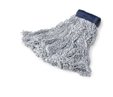 RJ Schinner Co - Super Stitch - FGD55206WH00 - Wet String Finish Mop Head Super Stitch Looped-end Medium Blue / White Cotton / Synthetic Fiber Reusable