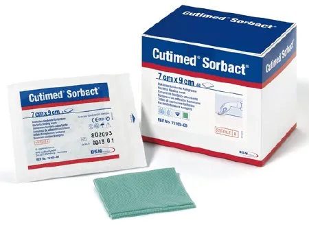BSN Medical - Cutimed Sorbact - 7216510 -  Antimicrobial Mesh Dressing  2 3/4 X 3 1/2 Inch Rectangle Sterile