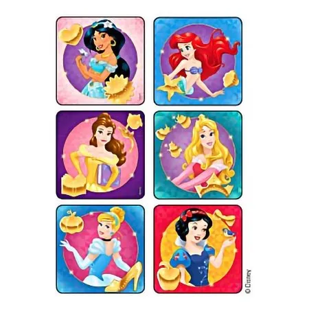 Medibadge - Kids Love Stickers - 2325P - Kids Love Stickers 90 per Pack Disney Princesses Sticker 2-1/2 Inch
