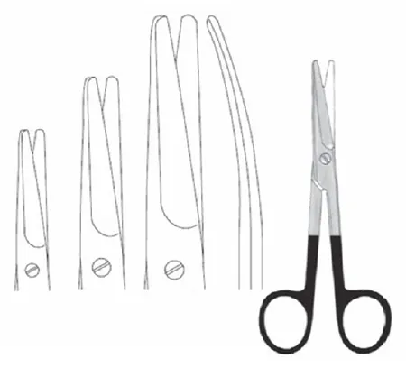 Integra Lifesciences - Padgett SuperCut - PM-6806 - Dissecting Scissors Padgett Supercut Mayo 6-3/4 Inch Length Or Grade German Stainless Steel Nonsterile Finger Ring Handle Curved Blade Blunt Tip / Blunt Tip