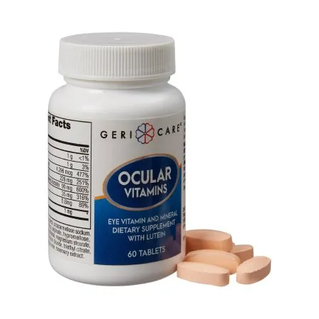 Geri-Care - 631-06-GCP - Eye Vitamin Supplement Geri-Care Vitamin A / Ascorbic Acid / Vitamin E 14320 IU - 226 mg - 200 IU Strength Tablet 60 per Bottle
