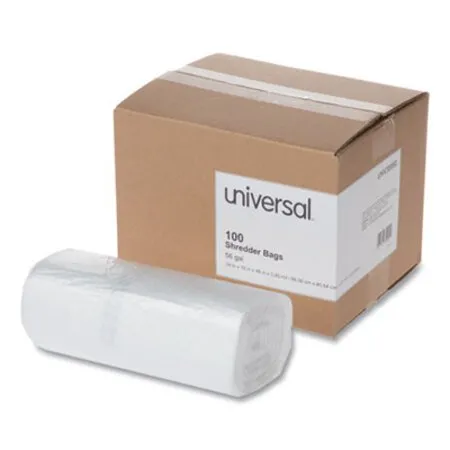 Universal - UNV-35952 - High-density Shredder Bags, 56 Gal Capacity, 100/box