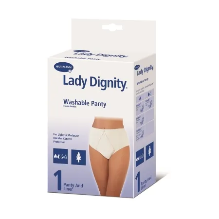Hartmann - 40201 - Dignity Washable Panty with Built-In Protective Pouch, Small, 36'' - 38'' Hip, 1/bx