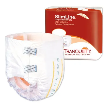 PBE - Principle Business Enterprises - Tranquility Slimline - 2112 - Principle Business Enterprises  Unisex Youth Incontinence Brief  Disposable Heavy Absorbency