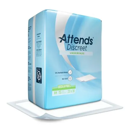 Attends Healthcare Products - Attends Discreet - UFS236RG -  Disposable Underpad  23 X 36 Inch Polymer Light Absorbency