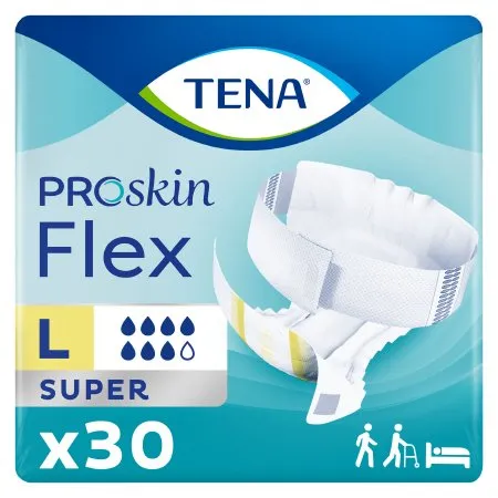 Essity Health & Medical Solutions - 67806 - Essity TENA ProSkin Flex Super Unisex Adult Incontinence Belted Undergarment TENA ProSkin Flex Super Size 16 Disposable Heavy Absorbency