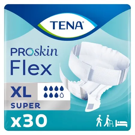 Essity Health & Medical Solutions - 67807 - Essity TENA ProSkin Flex Super Unisex Adult Incontinence Belted Undergarment TENA ProSkin Flex Super Size 20 Disposable Heavy Absorbency