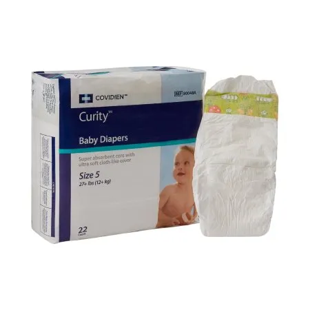 Cardinal - Curity - From: 80048A To: 80068A -  Unisex Baby Diaper  Size 5 Disposable Heavy Absorbency