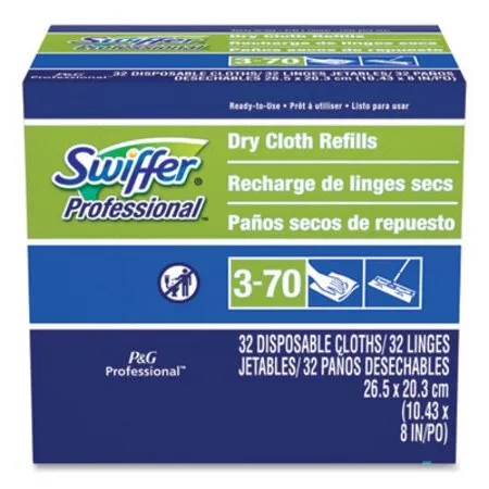 Swiffer - PGC-33407BX - Dry Refill Cloths, 10.63 X 8, White, 32/box