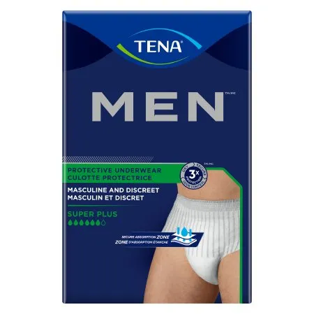 Essity - 81920 -  TENA MEN Super Plus Male Adult Absorbent Underwear TENA MEN Super Plus Pull On with Tear Away Seams Large / X Large Disposable Heavy Absorbency