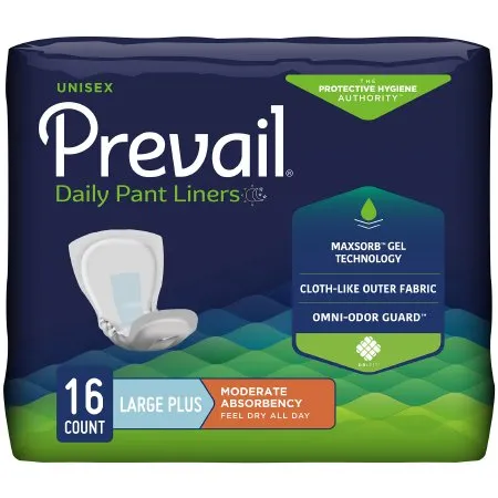 First Quality - Prevail Daily Pant Liners - PL-113/1 - Prevail PL113 Pant Liner Elastic Plus