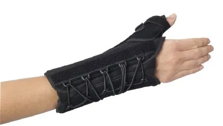 DJO - ProCare Quick-Fit W.T.O. - 79-87581 - Wrist Brace ProCare Quick-Fit W.T.O. Aluminum / Foam / Nylon Right Hand Black X-Large