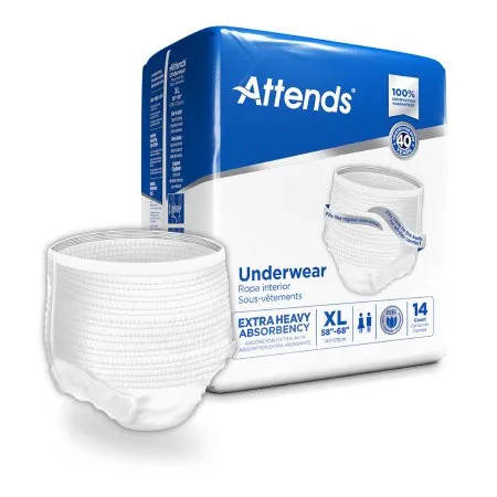 Attends Healthcare Products - Attends - APV40 -  Unisex Adult Absorbent Underwear  Pull On with Tear Away Seams X Large Disposable Heavy Absorbency