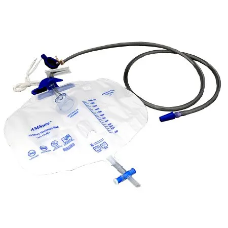 Amsino - AMSure - From: AS326 To: AS32600 - International  Urinary Drain Bag  Anti Reflux Valve Sterile 2000 mL Vinyl