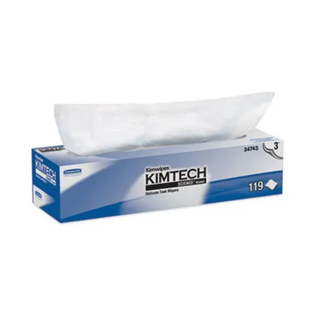 Kimtech - KCC-34743 - Kimwipes Delicate Task Wipers, 3-ply, 11.8 X 11.8, Unscented, White, 100/box, 15 Boxes/carton