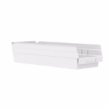 Akro-Mils - 30138WHITE - Shelf Bin White Industrial Grade Polymers 4 X 6-5/8 X 17-7/8 Inch