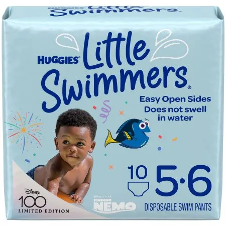 Kimberly Clark - Huggies Little Swimmers - From: 18342 To: 18345 -  Unisex Baby Swim Diaper  Large Disposable Heavy Absorbency