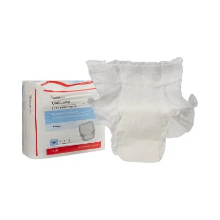 Cardinal - Simplicity - 1850A -  Unisex Adult Absorbent Underwear  Pull On with Tear Away Seams X Large Disposable Moderate Absorbency