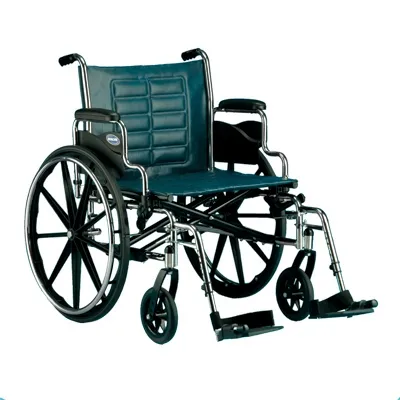 Invacare - Tracer IV - T420RDAP - Wheelchair Tracer IV Dual Axle Desk Length Arm Midnight Blue Upholstery 20 Inch Seat Width Adult 350 lbs. Weight Capacity
