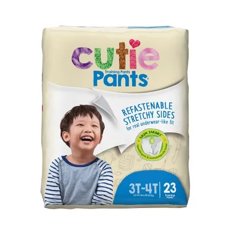 First Quality - Cr8007 - Cuties Refastenable Training Pants For Boys 3t-4t, Up To 32-40 Lbs. Cutie Pants Are Premium Training Pants That Are Both A Great Quality And Great Value. Customized Protection For Boys And Girls Helps Prevent Leaks And Characters
