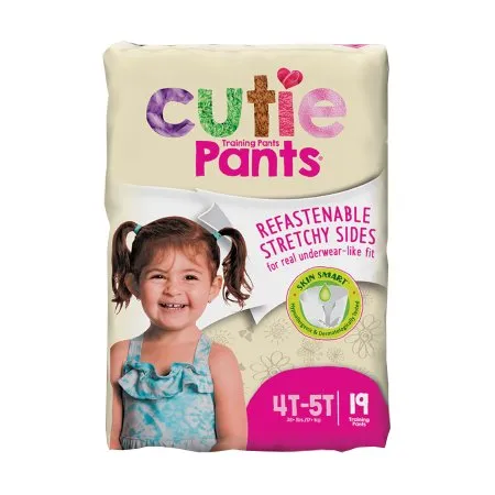 First Quality - Cr9008 - Cuties Refastenable Training Pants For Girls 4t-5t, Up To 38+. Cutie Pants Are Premium Training Pants That Are Both A Great Quality And Great Value. Customized Protection For Boys And Girls Helps Prevent Leaks And Characters Fade