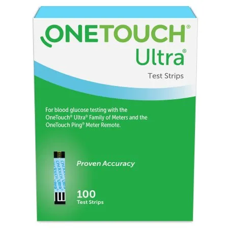 Lifescan - OneTouch Ultra Blue - 02289503 -  Blood Glucose Test Strips  100 Strips per Pack