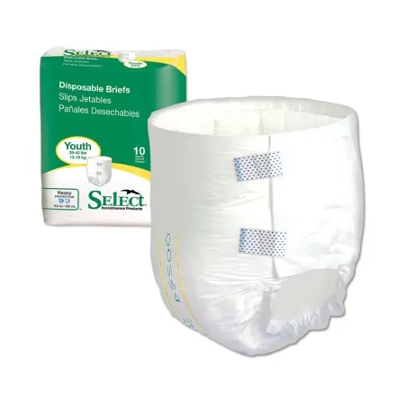 Principle Business Enterprises - Select - 3665 - Unisex Youth Incontinence Brief Select Disposable Heavy Absorbency