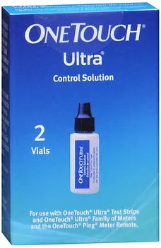 Lifescan - One Touch Ultra - 353885458023 - Blood Glucose Control Solution One Touch Ultra 2 X 2 mL Level 1 & 2