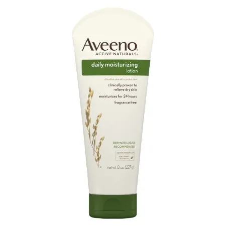 J & J Healthcare Systems - Aveeno Active Naturals - 00381371165322 - J&J  Hand and Body Moisturizer  8 oz. Tube Unscented Cream