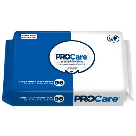 First Quality - ProCare - CRW-096 -  Personal Wipe  Soft Pack Aloe / Vitamin E Scented 96 Count